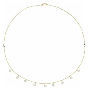 14k Yellow Freshwater Cultured Pearl 18" Necklace