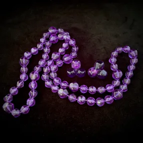 1987 Avon Purple Dawn Necklace and Earrings