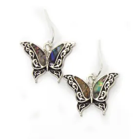 Abalone Butterfly Earrings