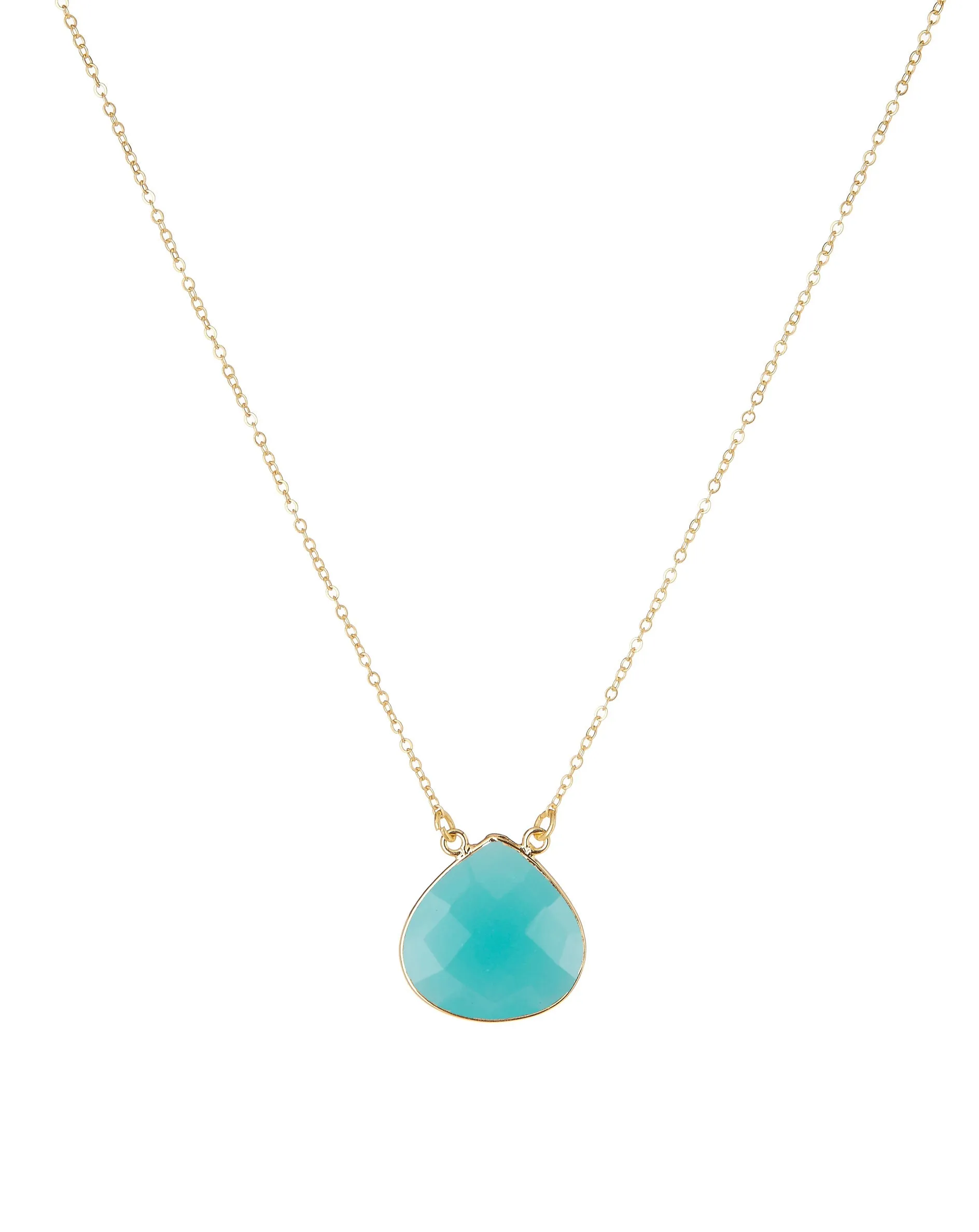 Acapulco Necklace Aqua Chalcedony