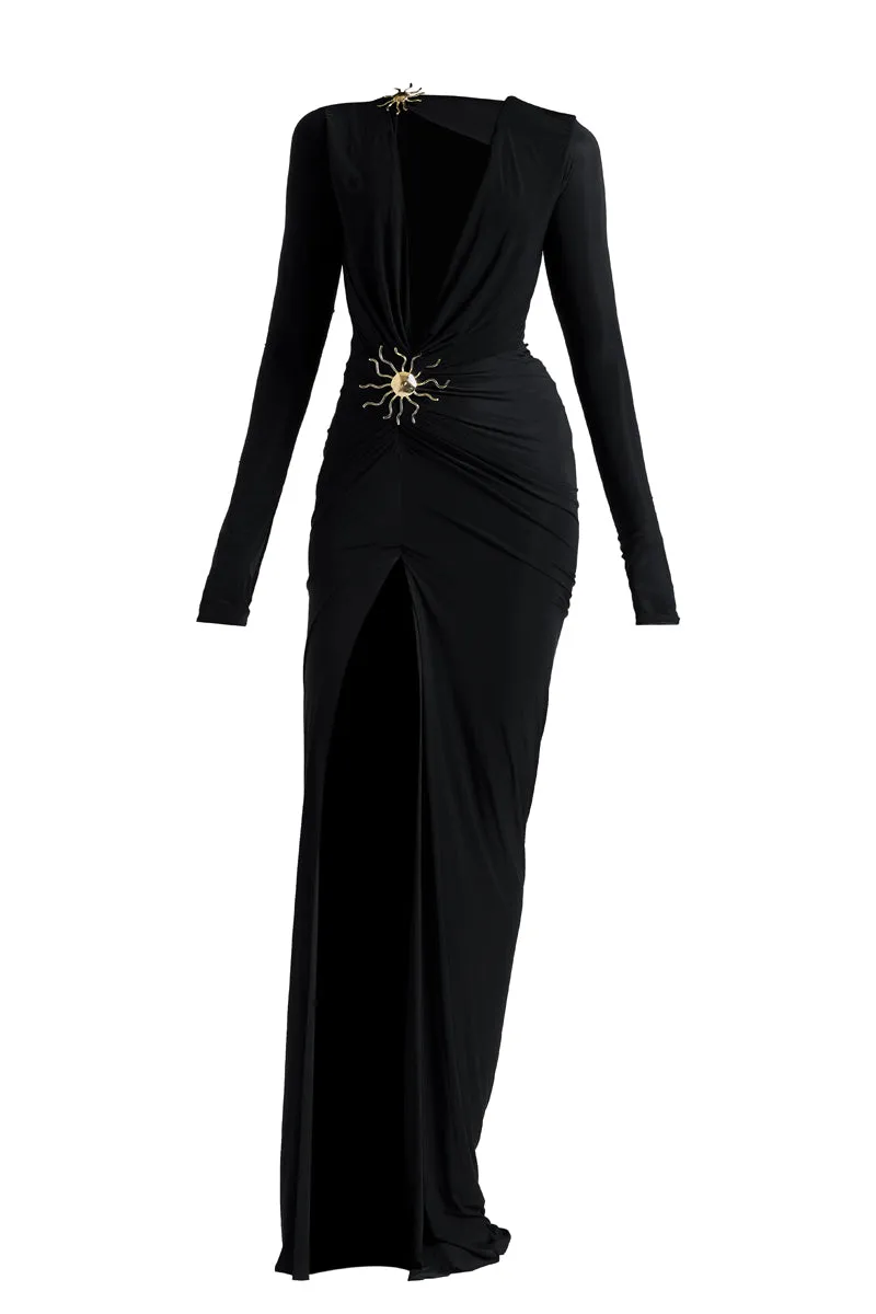 ALDONA BLACK MAXI DRESS