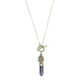 Amethyst Lariat Necklace by SLATE   SALT