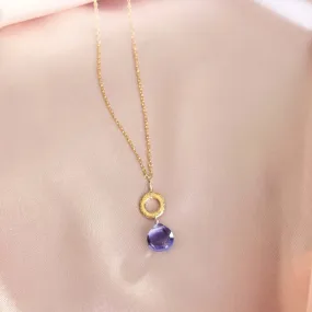 Amethyst Mini Layering Necklace