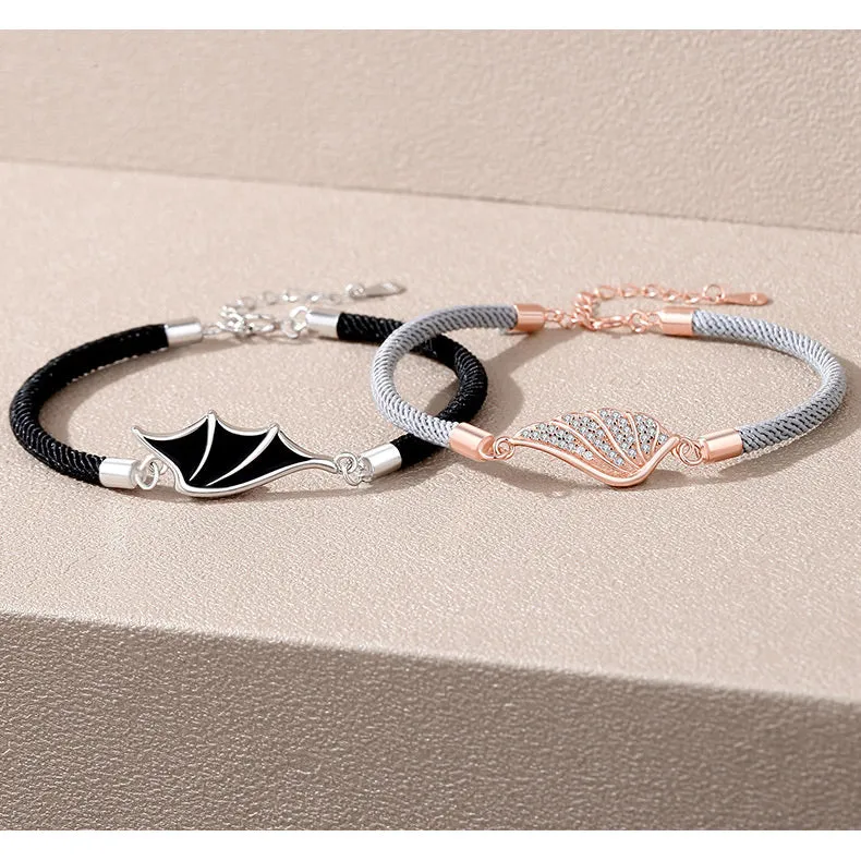 Angel Wings Relationship Bracelets Set