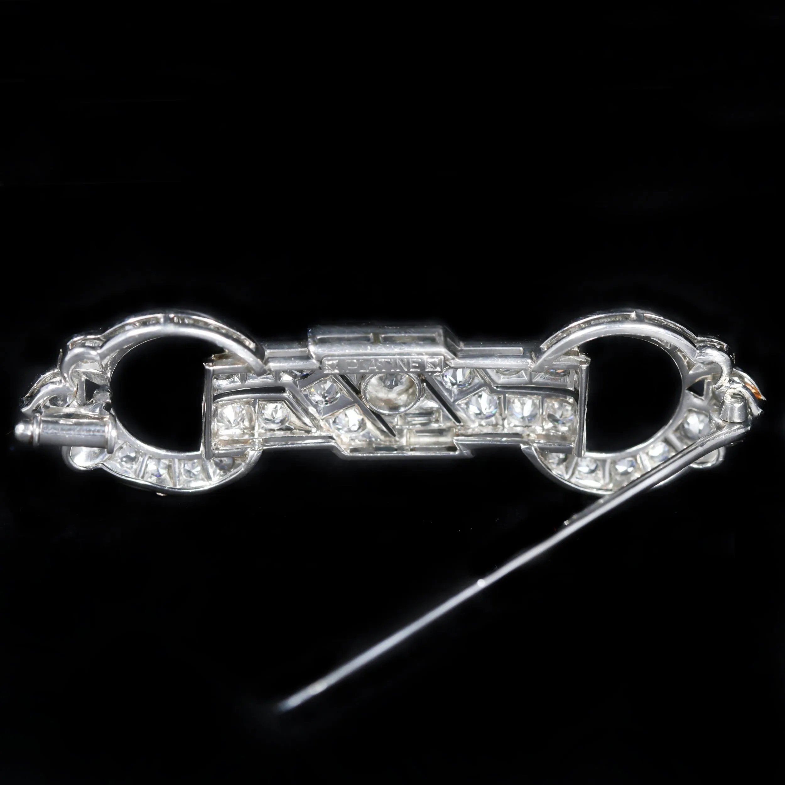 Art Deco Platinum 2.00 CTW Diamond Brooch