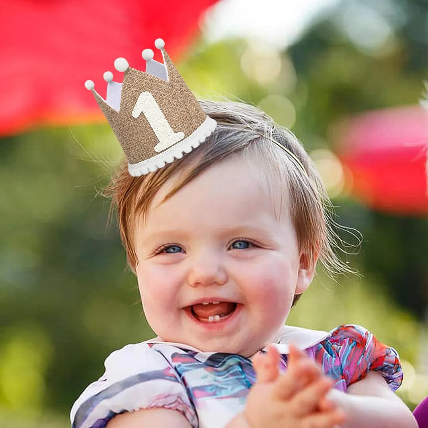 Babymoon 1 year Birthday Crown Baby Cap | Cake Smash | Baby Photography Cap | Brown