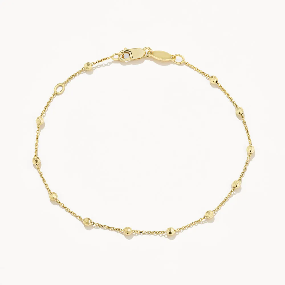 Bauble Chain Bracelet in Gold