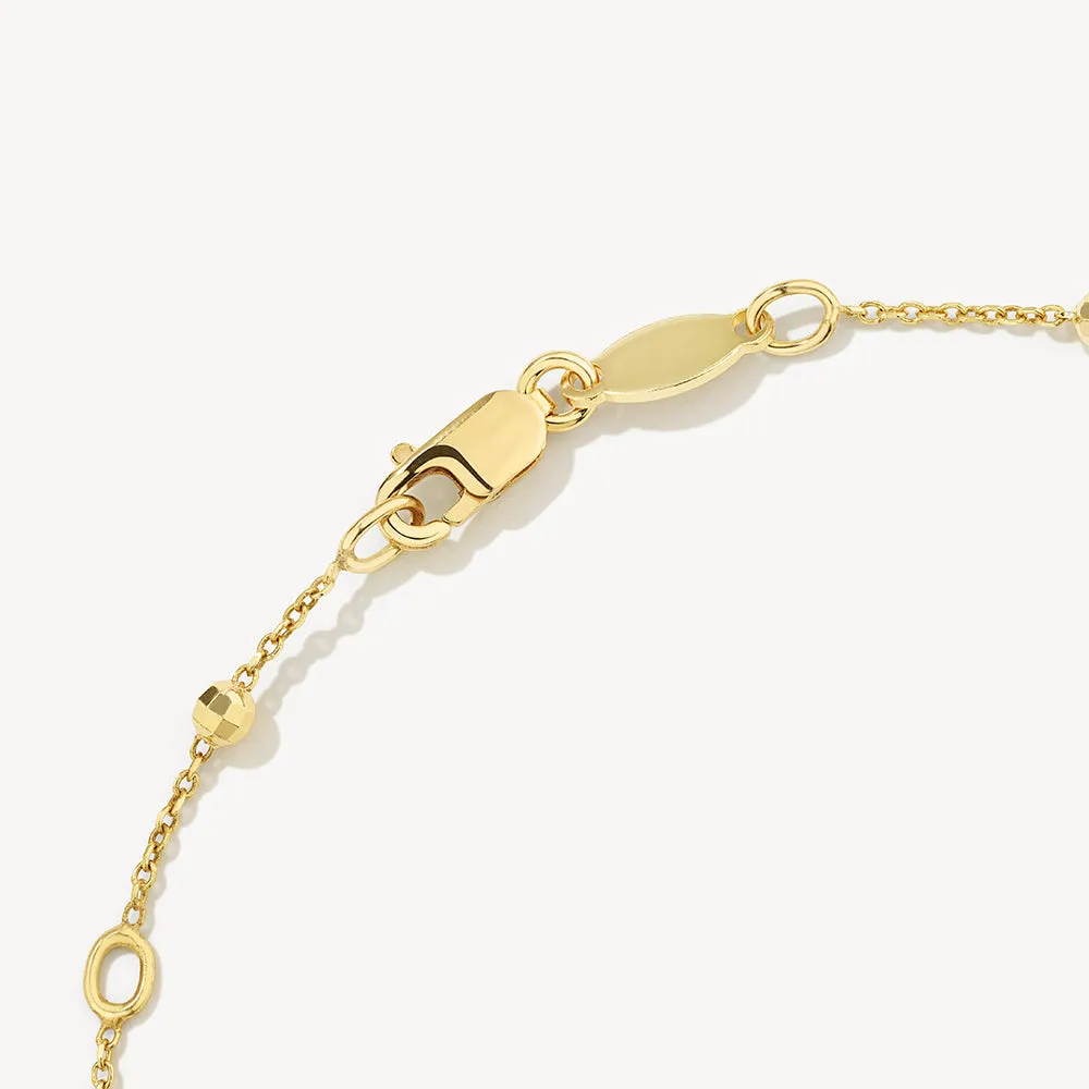 Bauble Chain Bracelet in Gold