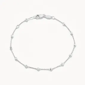 Bauble Chain Bracelet in Silver