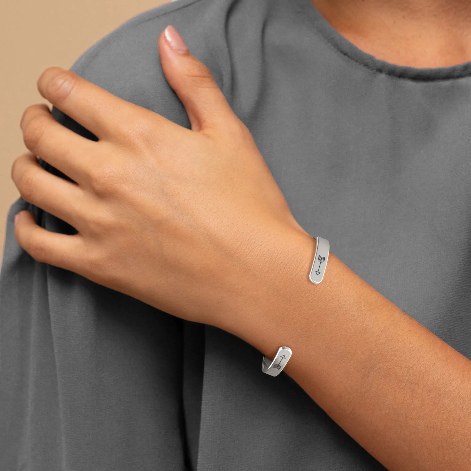 Be Brave. Be Strong. Be Badass. Personalizable Cuff Bracelet