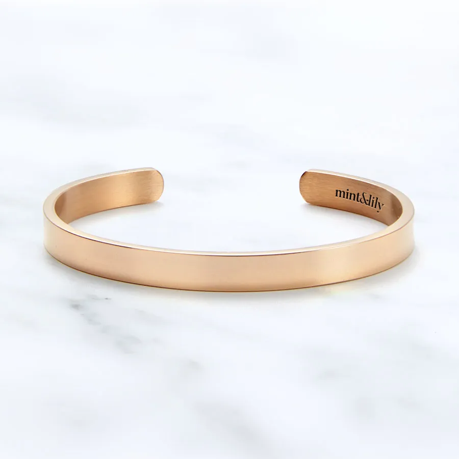 Be Brave. Be Strong. Be Badass. Personalizable Cuff Bracelet