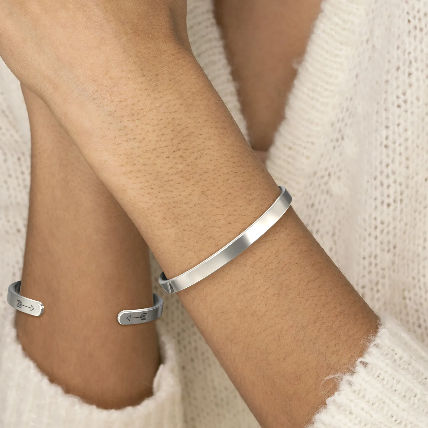 Be Brave. Be Strong. Be Badass. Personalizable Cuff Bracelet