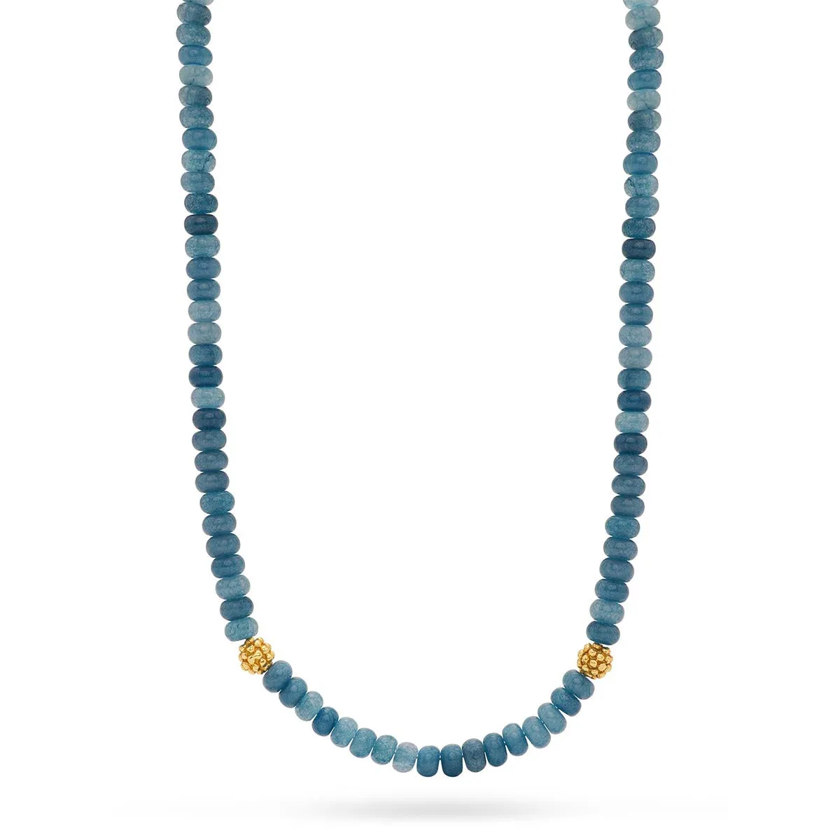 Berry Single Strand Necklace, 16" 2'' - Ocean Jade