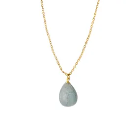 Bianc Painted Necklace Aqua