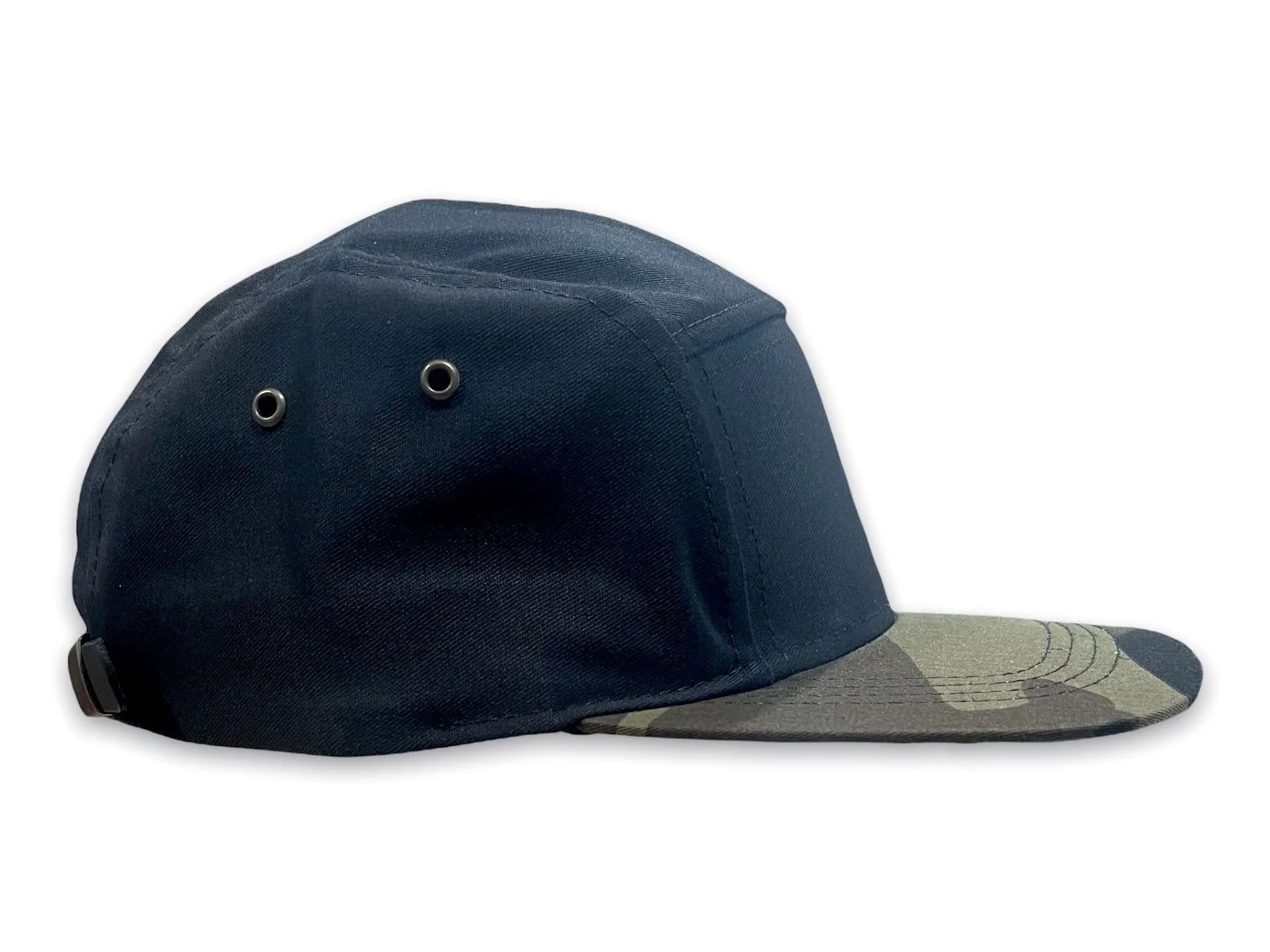 Black /Army Fatigue Five Panel Cap