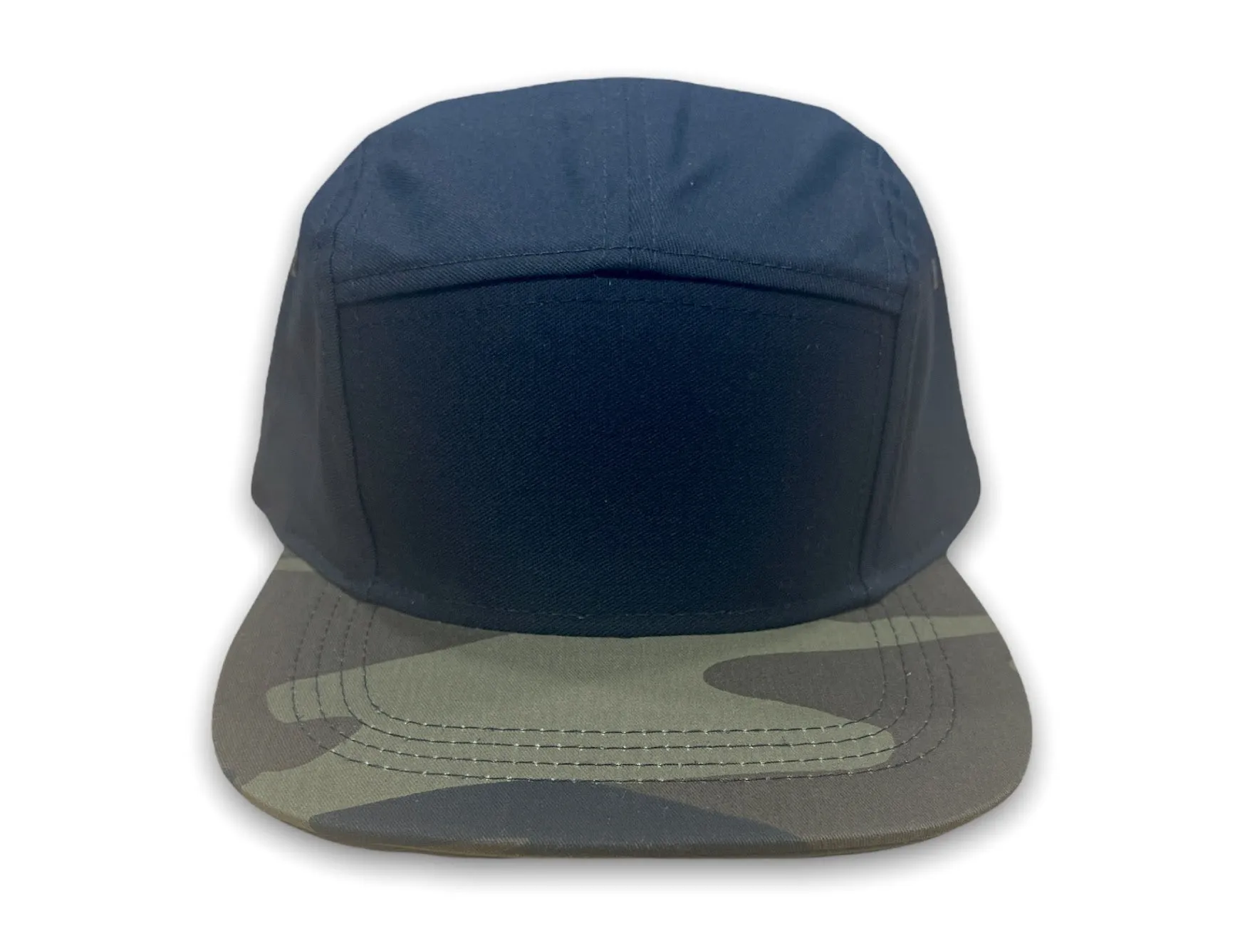 Black /Army Fatigue Five Panel Cap