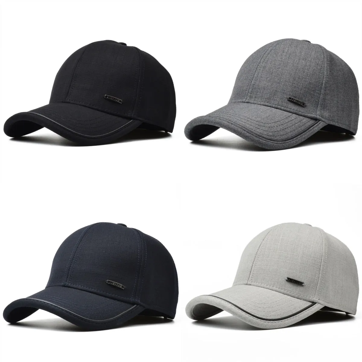 Brand Men's Caps Solid Cotton Baseball Cap Male Golf Snapback Casual Trucker Hats Adjustable Gorras Hombre for Outdoor