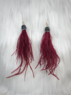 Burgundy Feathers