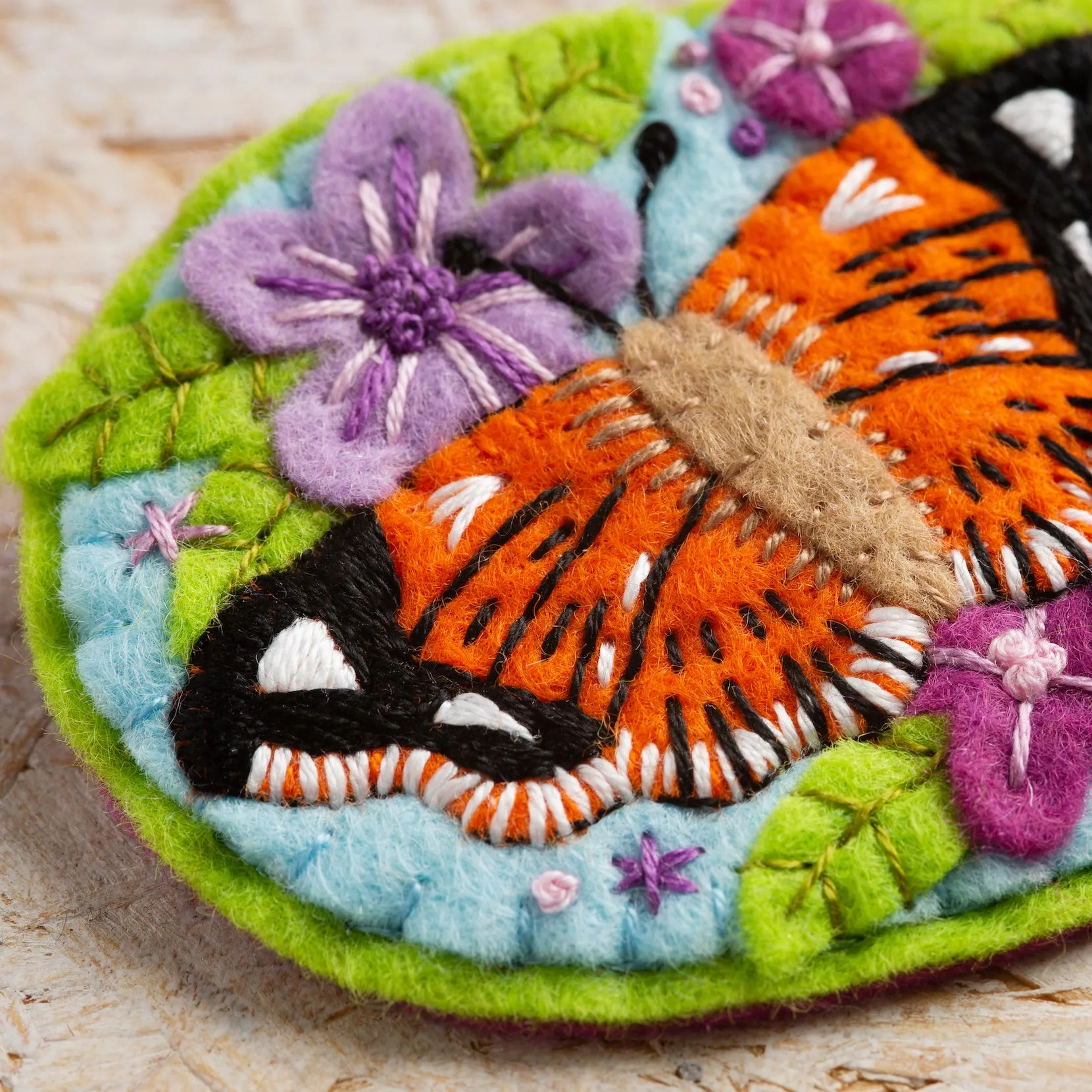 Butterfly Felt Craft Brooch Kit