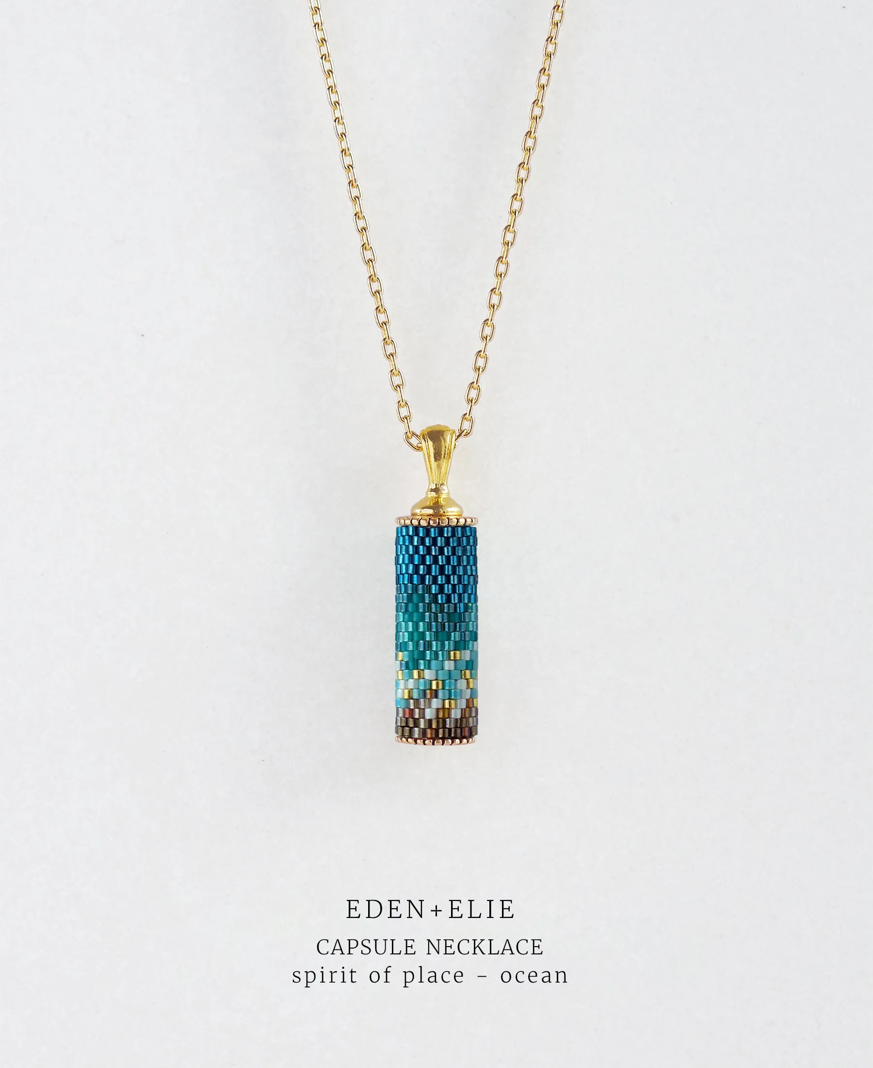 Capsule Pendant Necklace - Spirit of Place Ocean