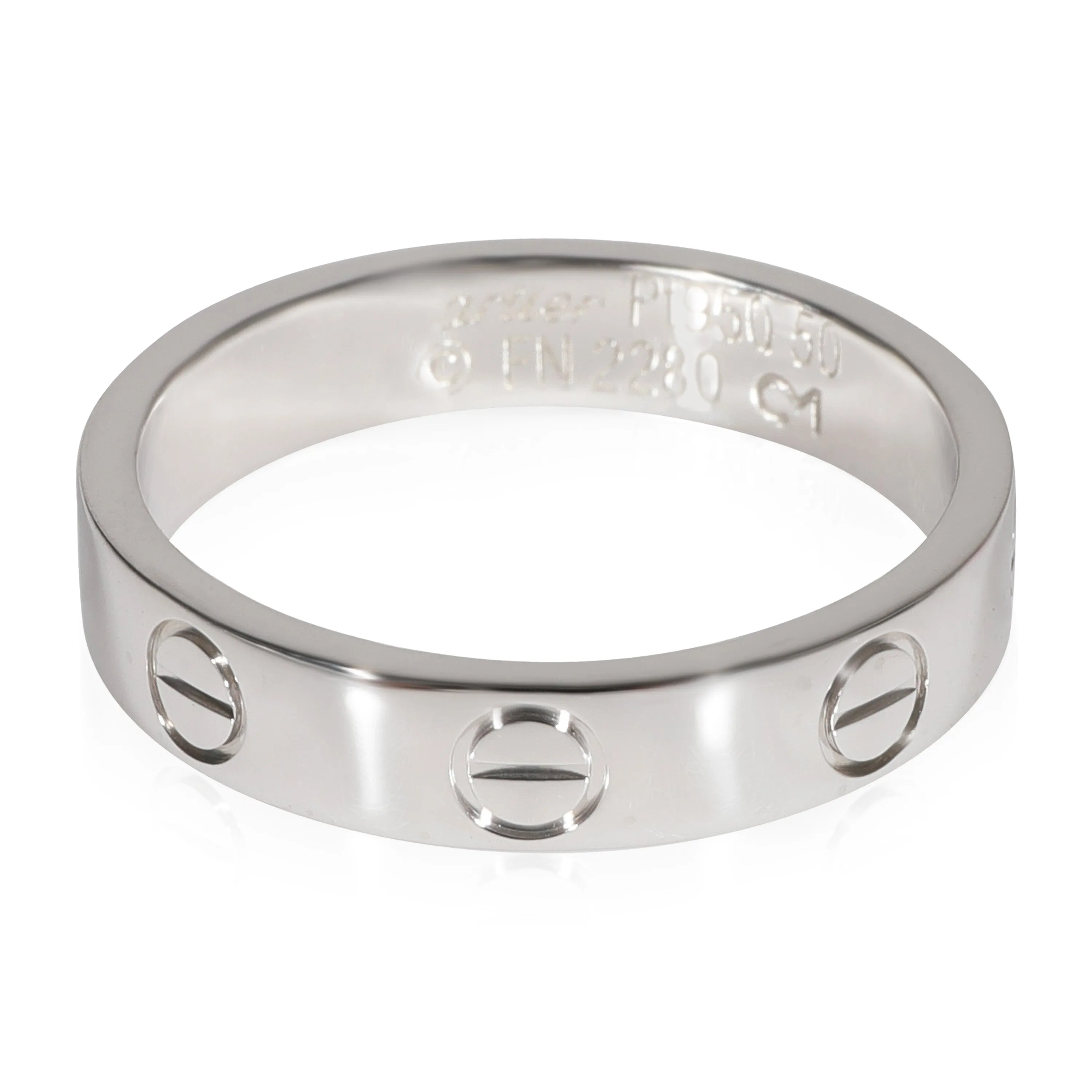 Cartier Love Wedding Band in 950 Platinum