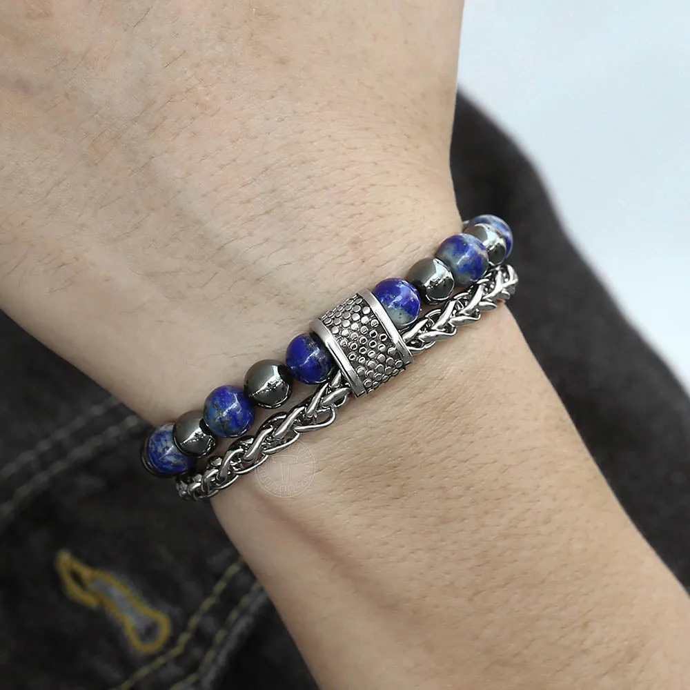 Chain Combination Men's Bracelet Metal Chain Bracelet