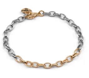 CHARM IT! Two-Tone Chain Bracelet