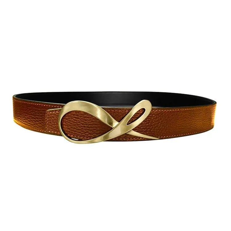 Classica Caramello Nero Opal Yellow Gold Belt