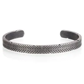 Classy Men Vintage Stainless Steel Cuff Bracelet