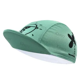 Cool The Sun Cartoon Polyester Cycling Caps Mint Green Universal For All Seasons  Team Sports Bicycle Hats