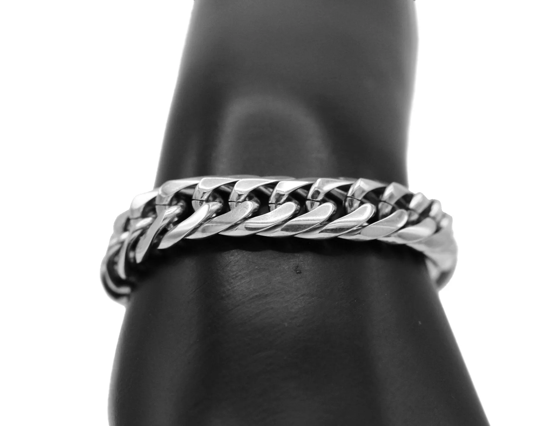 Cuban Link Chain Bracelet Miami Cuban Stainless Steel Double Link