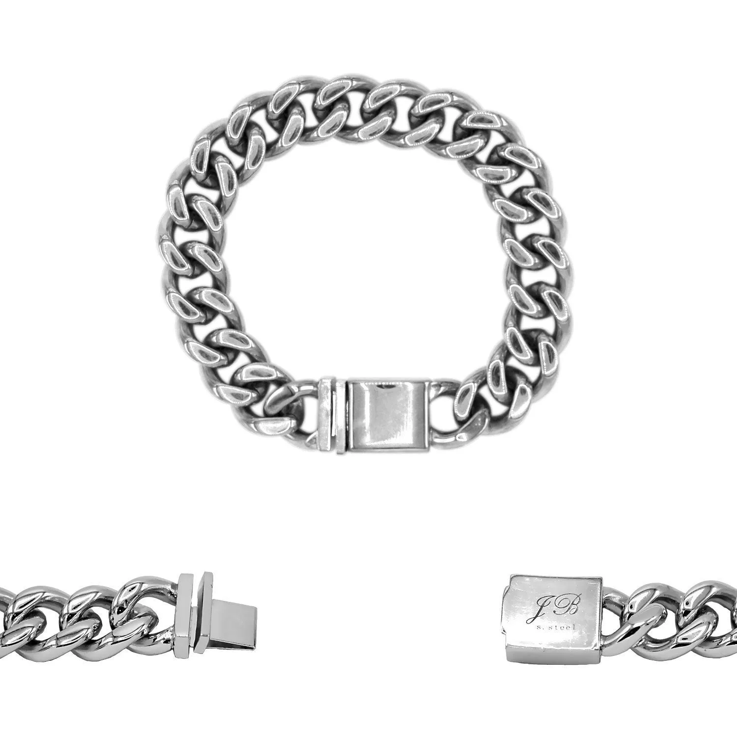 Cuban Link Chain Bracelet Miami Cuban Stainless Steel