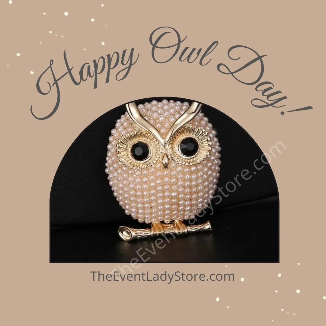 Darling Little Pearl Owl Brooch-Special Wedding Jewelry-Accessory-Gift