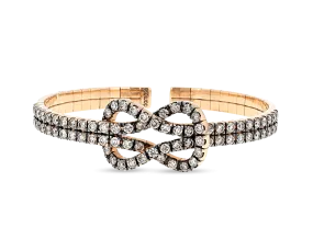 Dámaso Martinez Brown Diamond Cuff Bracelet, 5.24 Carats