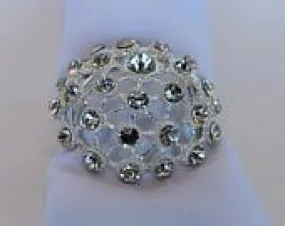 Dome Rhinestone Napkin Ring 