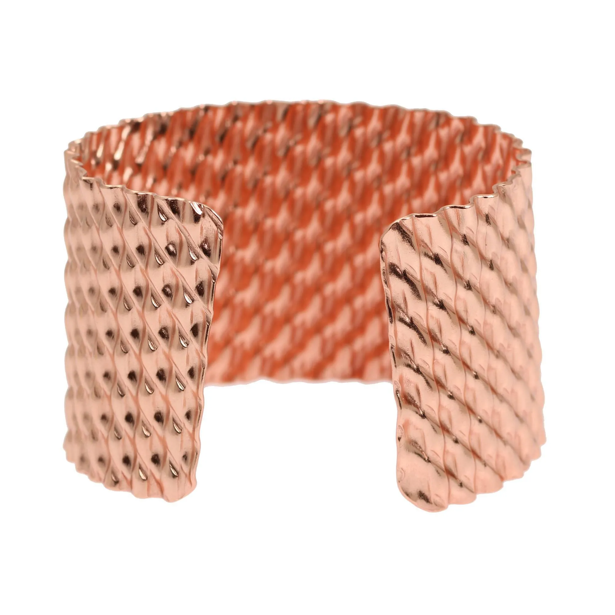 Double Corrugated Copper Cuff