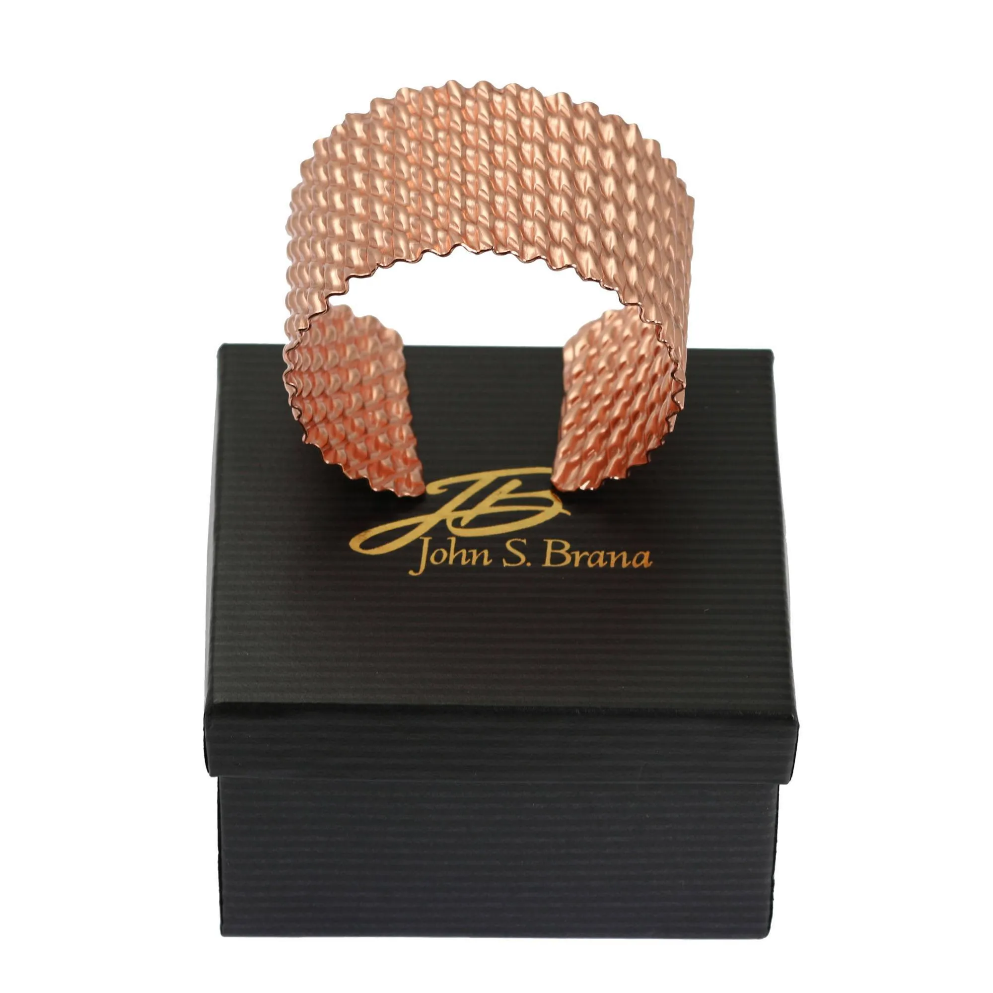 Double Corrugated Copper Cuff