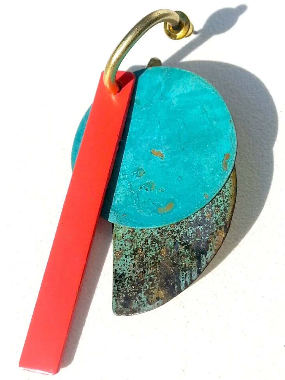 Earrings Klee Coral Garden Patina