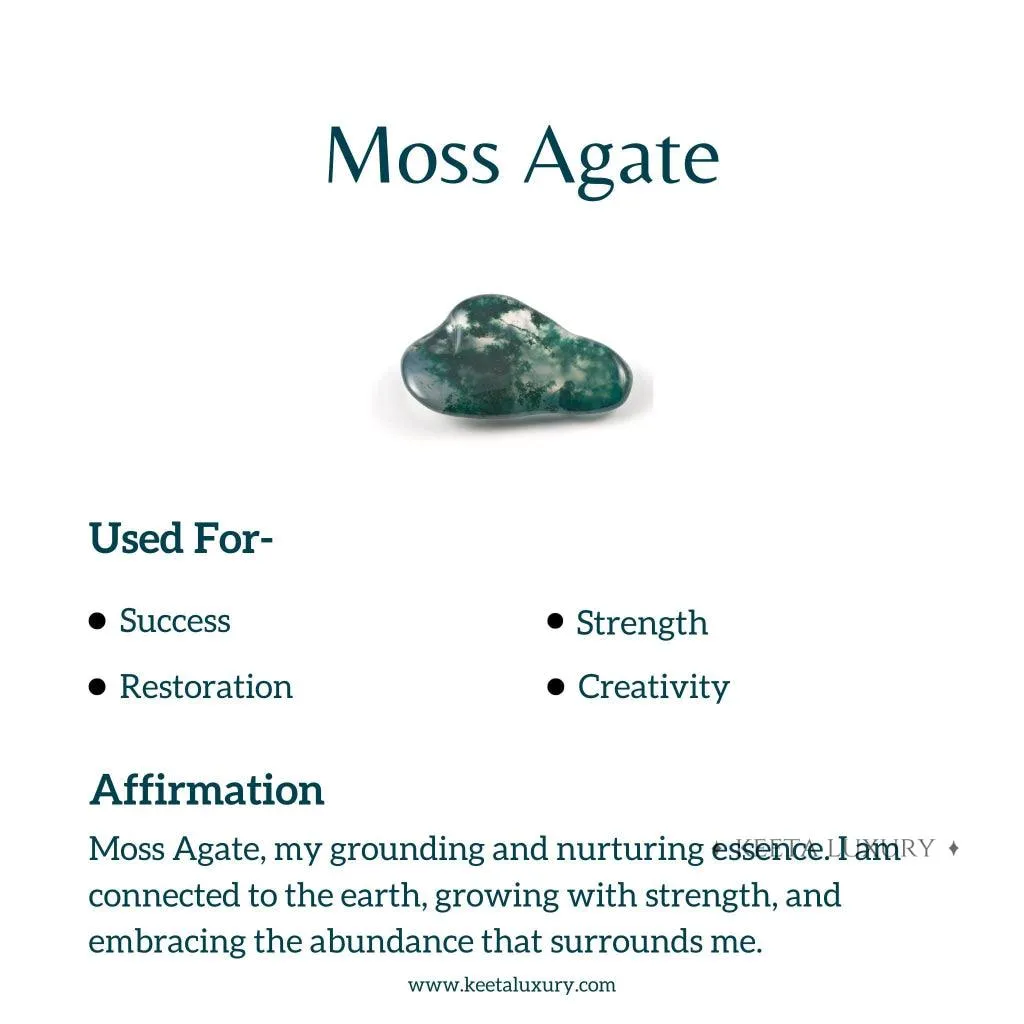 Earthy Elegance - Moss Agate Bracelets