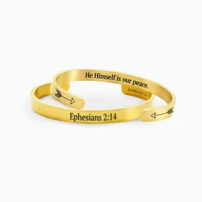 Ephesians 2:14 Cuff Bracelet