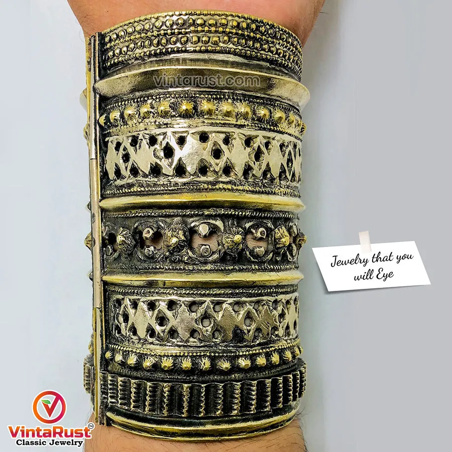 Ethnic Vintage Boho Style Handcuff Bracelet