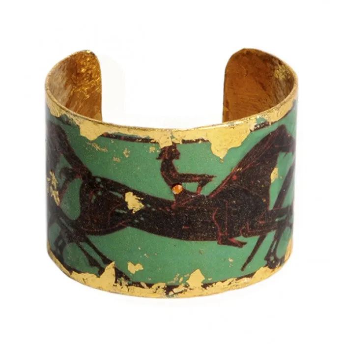 Evocateur Greek Horses Green Cuff