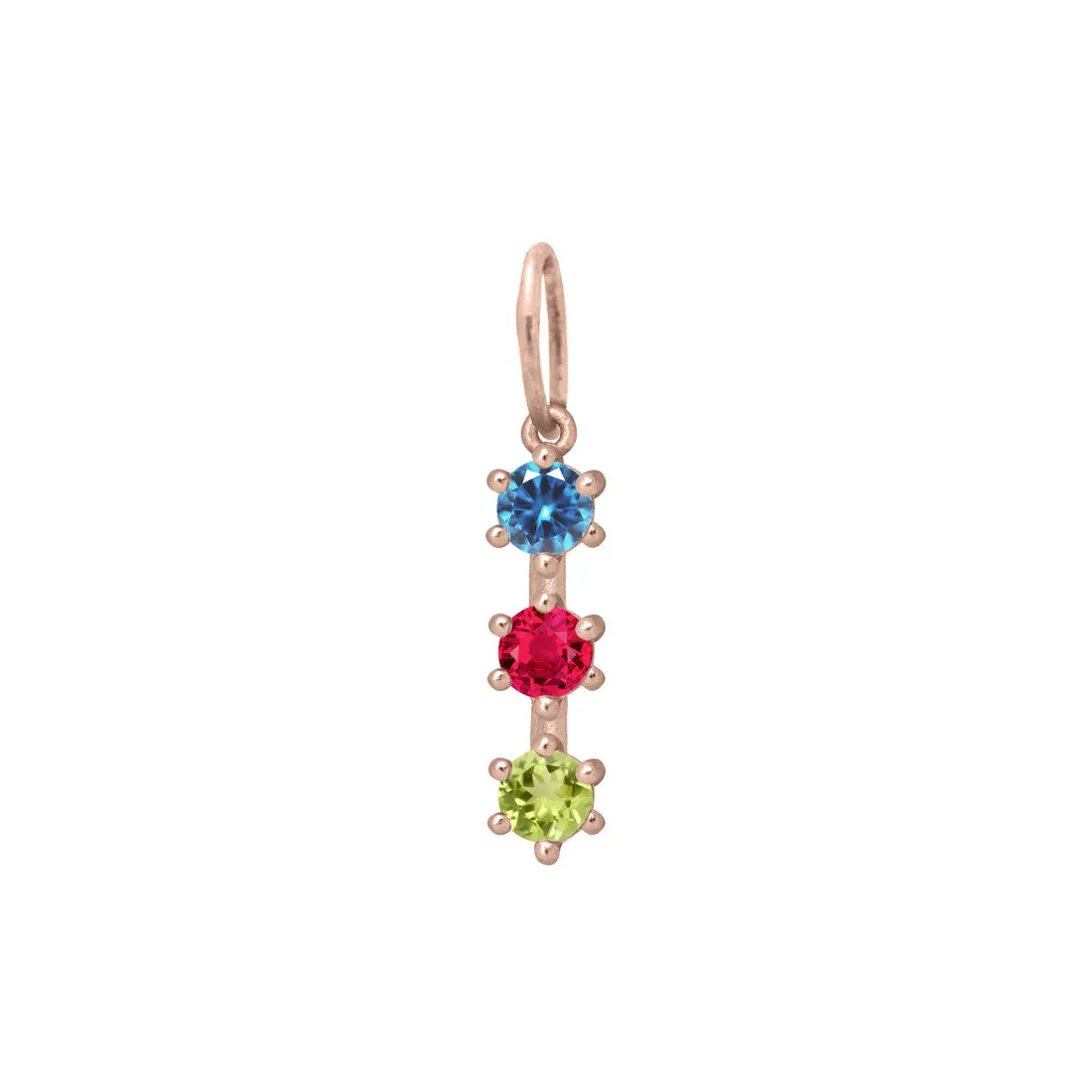 Family Emblem Birthstone Charm Setting