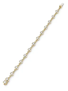 Florentine Brilliant Diamond Yellow Gold Bracelet