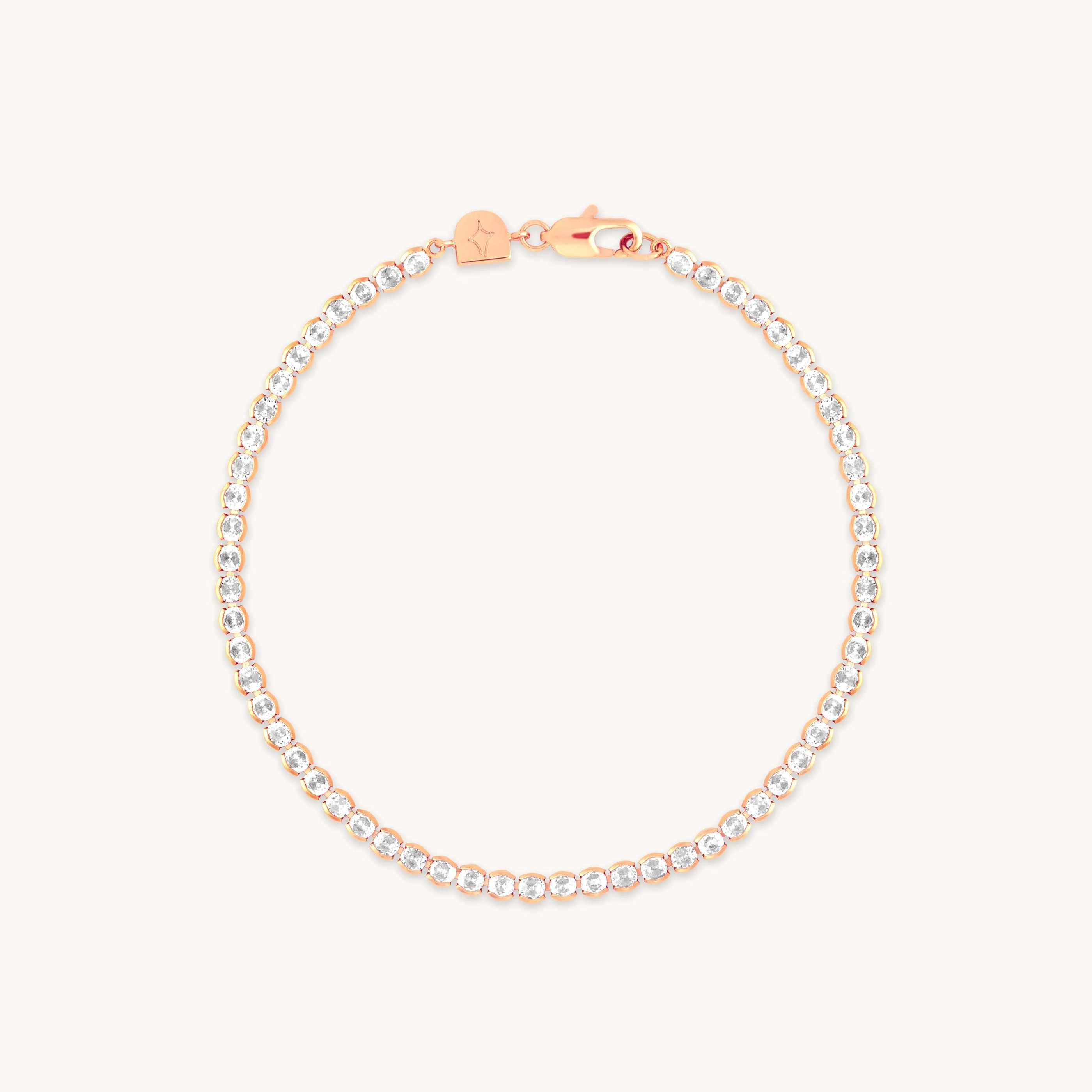 Gleam Bold Tennis Chain Bracelet in Rose Gold