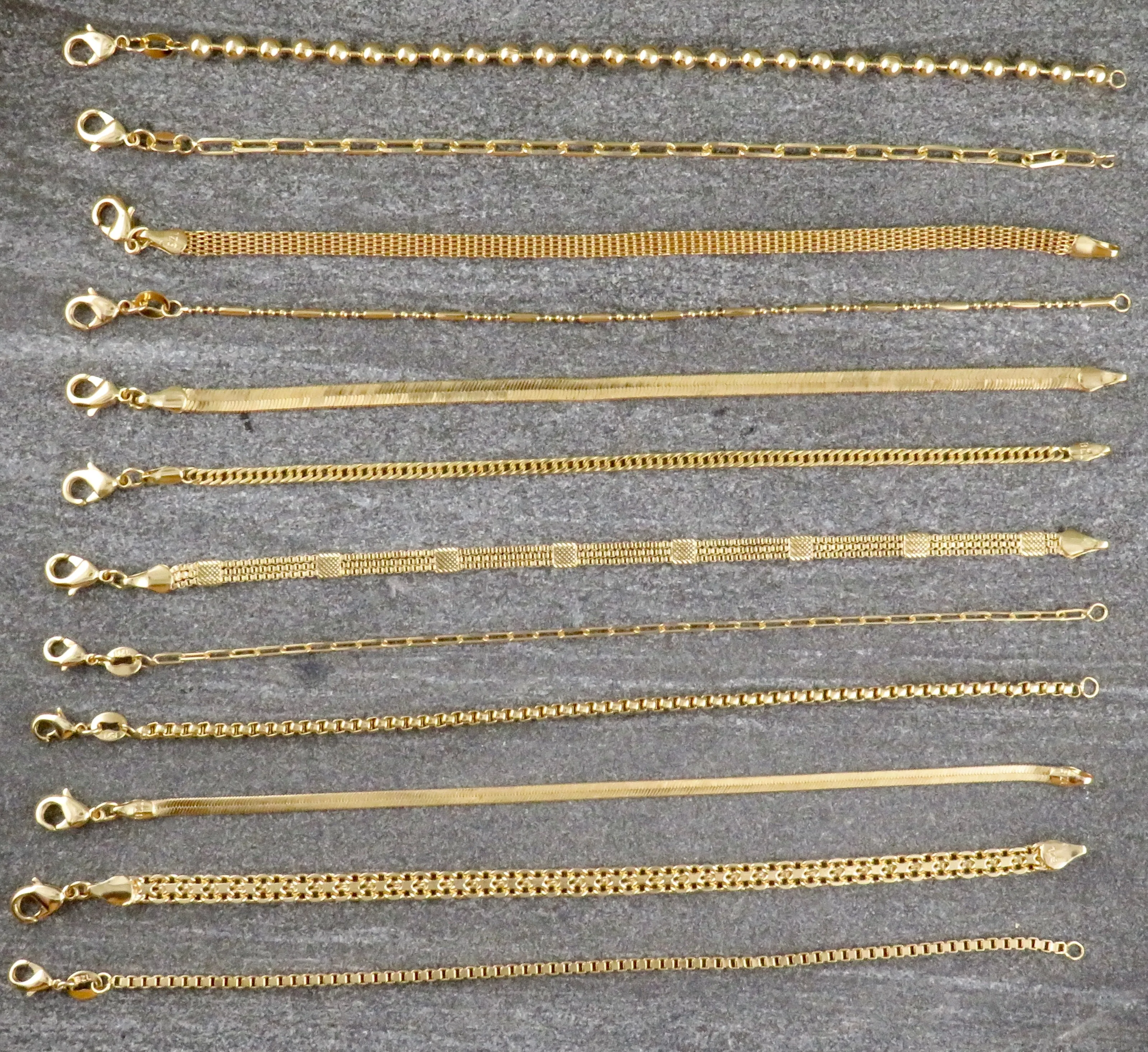 Gold Filled Round Box Chain Bracelet