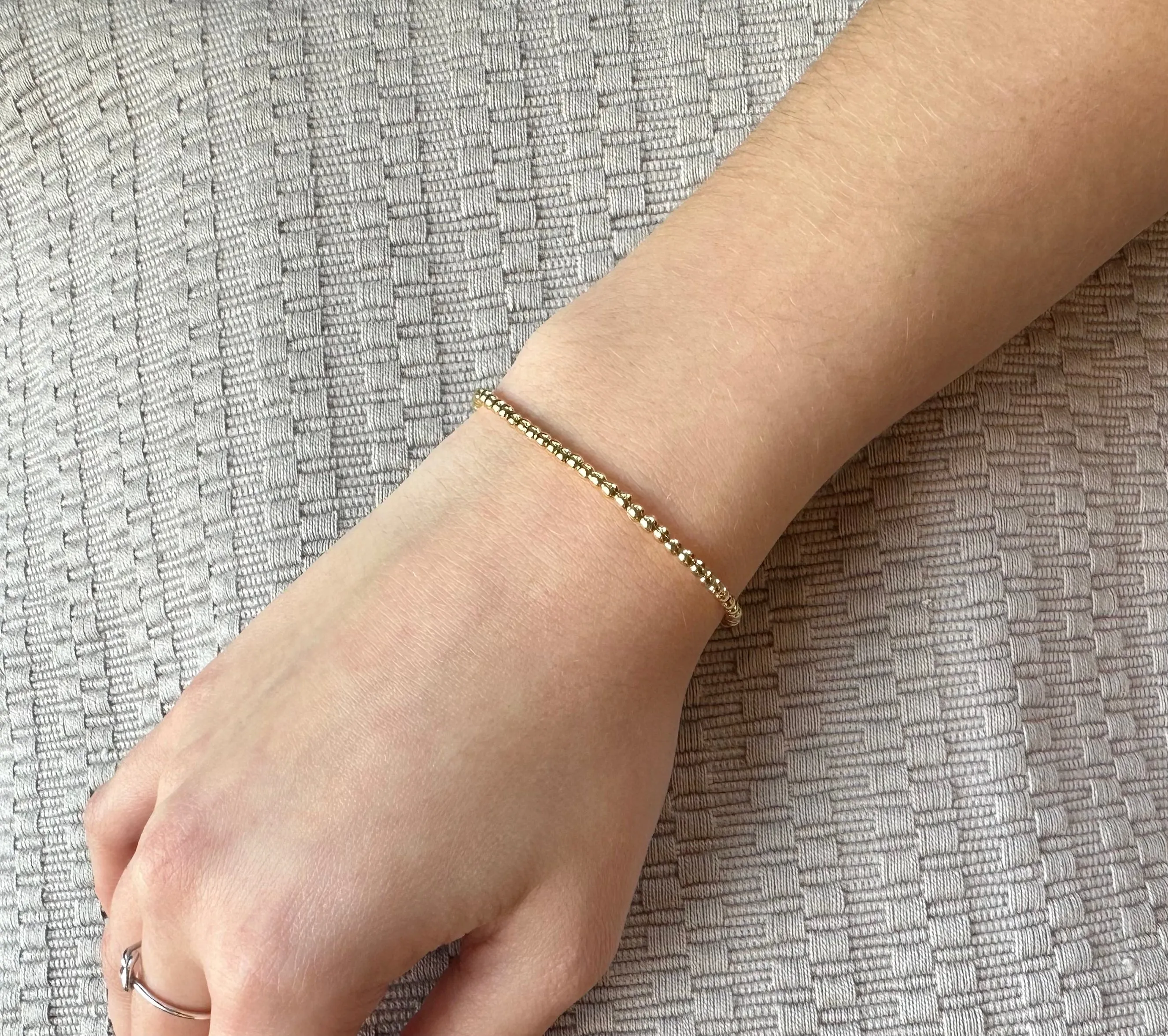 Gold Filled Round Box Chain Bracelet