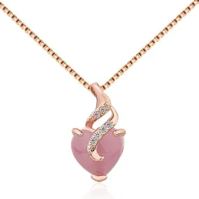 Heart shaped Gemstone Pendant