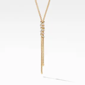 Helena Y Necklace in 18K Yellow Gold with Diamonds