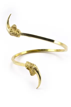 Hunted II Single Owl Talon Cuff Gold